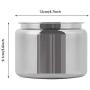 304 Stainless Steel Food Storage Containers Portable Sealed Jar Cotton Swab Tea Coffee Powder Small Tins with Lids Craft Containers Tin Empty Boxes Home Storage.