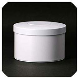 Small Round Sealed Metal Tea Cans Portable Coffee Candy Seasoning Storage Iron Box Home Kitchen Container,White
