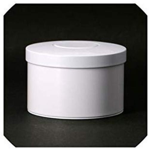 Small Round Sealed Metal Tea Cans Portable Coffee Candy Seasoning Storage Iron Box Home Kitchen Container,White