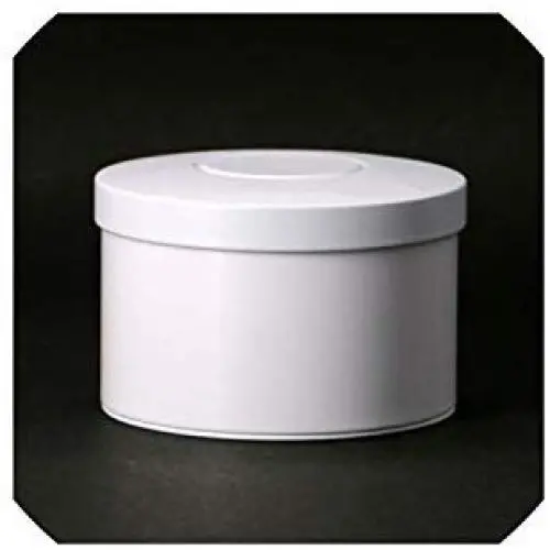 Boîte Métallique Ronde Fermée Portable pour Thé Café Sucre Épices Rangement Cuisine Maison, Blanche Boîte Métallique Ronde Fermée Portable pour Thé Café Sucre Épices Rangement Cuisine Maison, Blanche