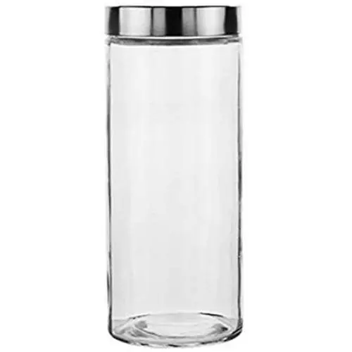 Glasbehälter mit Dichtung aus Metall von UPKOCH – Klare Glasbehälter für Lebensmittel, Tee, Kaffee, Gewürze, Zucker, Salz