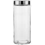 UPKOCH Glass Jar with Airtight Seal Metal Lid Clear Candy Jar Food Storage Canister for Serving Tea Coffee Spice Sugar Salt