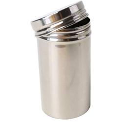 SONGLIN Simple Stainless Steel Sealed Cans Portable Storage Tank Milk Tea Cans Seasoning Jar Travel Storage Tank,7cmx13cm