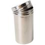 SONGLIN Simple Stainless Steel Sealed Cans Portable Storage Tank Milk Tea Cans Seasoning Jar Travel Storage Tank,7cmx13cm