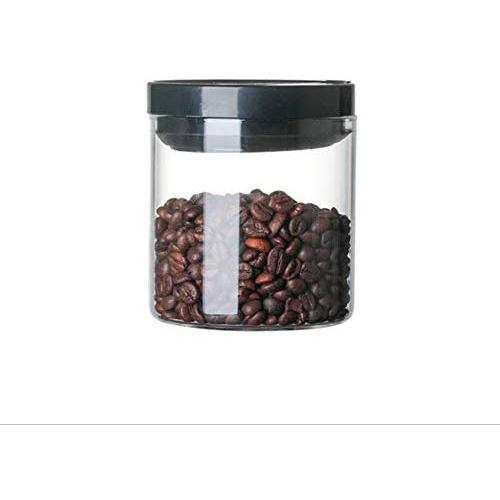 Food Storage Container, with Lids Airtight Cereal Coffee Beens, Sealed Glass Container Durable Transparent Keep Dry Fresh,500ML