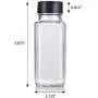 8 oz / 240 ml Clear Glass Square Spice Jar with Black Sifter (6 Pack) + Labels - Two Sided Sifter Cap (Shaker Holes/Pour Open) and Freshness Seal for a Professional Look 8 oz / 240 ml Clear Glass Square Spice Jar with Black Sifter (6 Pack) + Labels - Two Sided Sifter Cap (Shaker Holes/Pour Open) and Freshness Seal for a Professional Look