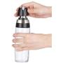 LQQGXLCondiment bottle, jar condiment storage box Oil dispenser, cooking oil and vinegar dispenser bottle set, glass kitchen funnel and pourer