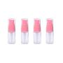 XINGZI 12Pcs 10ml 0.34oz Portable Empty Refillable Clear Plastic Lotion Pump Bottle with Pink Press Pump Head Cosmetic Make-up Face Cream Lotion Emulsion Sample Packing Container Vial Jars