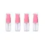 XINGZI 12Pcs 10ml 0.34oz Portable Empty Refillable Clear Plastic Lotion Pump Bottle with Pink Press Pump Head Cosmetic Make-up Face Cream Lotion Emulsion Sample Packing Container Vial Jars