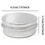 24 Boîtes Métalliques Aluminium Rondes 1/2 oz avec Couvercle à Vis pour Stockage et Fabrication de Bougies 24 Boîtes Métalliques Aluminium Rondes 1/2 oz avec Couvercle à Vis pour Stockage et Fabrication de Bougies