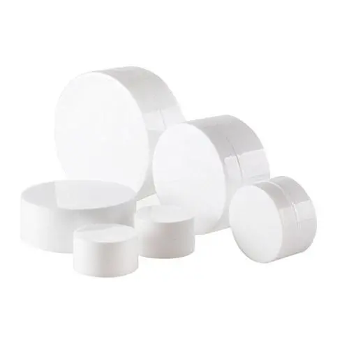 6er Pack 3ml/5ml/10ml/30ml/50ml/100ml Leere Weiße Tragbare Wiederbefüllbare Konkave Boden Make-up Kosmetik Gesichtscreme Jar Sample Container Flasche Dose (30ml/ 1oz)