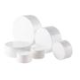 6PCS 3ml/5ml/10ml/30ml/50ml/100ml Empty White Portable Plastic Refillable Concave Bottom Makeup Cosmetic Face Cream Jar Sample Container Bottle Pot (30ml/ 1oz)