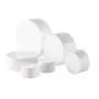 6er Pack 3ml/5ml/10ml/30ml/50ml/100ml Leere Weiße Tragbare Wiederbefüllbare Konkave Boden Make-up Kosmetik Gesichtscreme Jar Sample Container Flasche Dose (30ml/ 1oz)