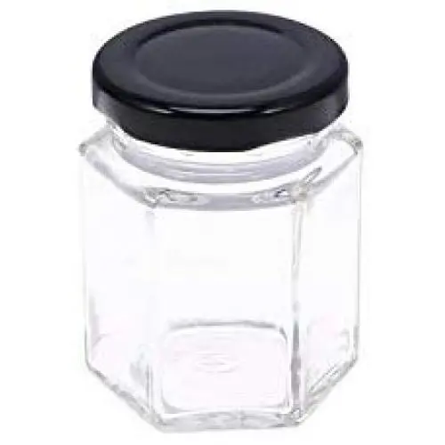 45ML Hexagon Transparent Glass Bottle Honey Storage Bottle Empty Jar Nut Sugar Canister Tank Compatible For Home Kitchen Storage 45ML Hexagon Transparent Glass Bottle Honey Storage Bottle Empty Jar Nut Sugar Canister Tank Compatible For Home Kitchen Storage