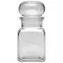 Viva Haushaltswaren Glass jar with Glass stoppers, Round Stopper, Candy jar, Tea Caddy, Collecting Glass, etc. usable (Including a Scoop), Glass, Yellow, 8 x 150ml