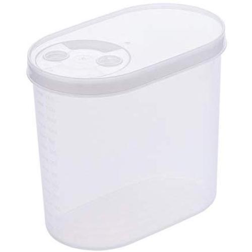 Kitchen crisper, plastic transparent refrigerator sealed box, covered grain storage box