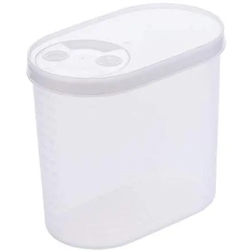 Kitchen crisper, plastic transparent refrigerator sealed box, covered grain storage box