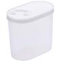 Kitchen crisper, plastic transparent refrigerator sealed box, covered grain storage box