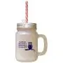 Navy Saw An Owl Up On Tree Looked Them He Looked Me Owl Frosted Glass Mason Jar With Straw
