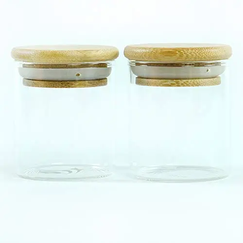 2Pcs Kleine Glasbehälter mit Dichtung - YHSWE
