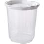 HOMELUNY Set of 4 Kitchen Airtight Plastic Food Jars Clear Cereal Storage Food Container Jars for Candy, Cookie, Rice, Sugar,Flour,Snacks Keeping Food Dry & Fresh Short 3 + high 3