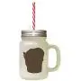 Braun Tonkinese Katzenkopf Silhouetten #1 Gefrostetes Glas Mason Jar Mit Stroh