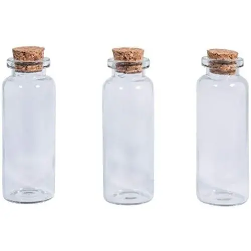 Conteneur en verre Rayher 46295000 avec couvercle en liège, 2,3cm