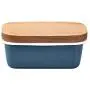 Kitchen Food Storage Jar Airtight Food Storage Butter Dish Multifunction Crisper Ice Cream Container Enamel Wooden Cover 2 Colours (Send Plastic Cover),Gray (Color : Blue) Kitchen Food Storage Jar Airtight Food Storage Butter Dish Multifunction Crisper Ice Cream Container Enamel Wooden Cover 2 Colours (Send Plastic Cover),Gray (Color : Blue)