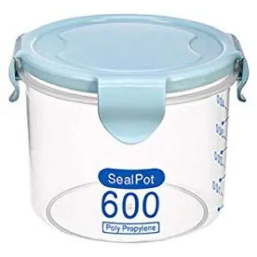 Buckle Sealed Food Container Transparent Cereal Round Storage Jar Holders Kitchen Clear Seasoning Containers New,No.2 Buckle Sealed Food Container Transparent Cereal Round Storage Jar Holders Kitchen Clear Seasoning Containers New,No.2