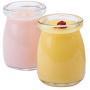 Astra shop Yoghurt Jars pudding Jar with Lid (3oz) 1set (6jars) Replacement Glass Jars for Yogurt Maker