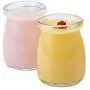 Astra Shop Joghurtgläser Puddinggläser mit Deckel (3oz) 1 Set (6 Gläser) Ersatzglasgläser für Joghurtmaschinen