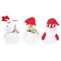 3er Weihnachtscandy-Behälter, Weihnachtsgeschenkdose, Santa Reindeer Schneemann Candy Holder Ornament, Weihnachtsdekoration für Kekse und Süßigkeiten