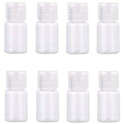 24 Pcs 0.17oz/5ml Clear Plastic Empty Bottles Refillable Travel Containers with Flip Cap Toiletry Bottles Cosmetic Sample Bottles for Shampoo Body Wash Lotion Cream Toner Essential Oil