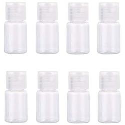 24 Pcs 0.17oz/5ml Clear Plastic Empty Bottles Refillable Travel Containers with Flip Cap Toiletry Bottles Cosmetic Sample Bottles for Shampoo Body Wash Lotion Cream Toner Essential Oil