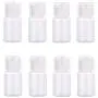 24 Stück 0,17oz/5ml Klare Plastikleere Behälter Auffüllbare Reisebehälter mit Verschluss für Kosmetikproben, Shampoos, Körperlotionen, Cremes, Toner, Ätherische Öle