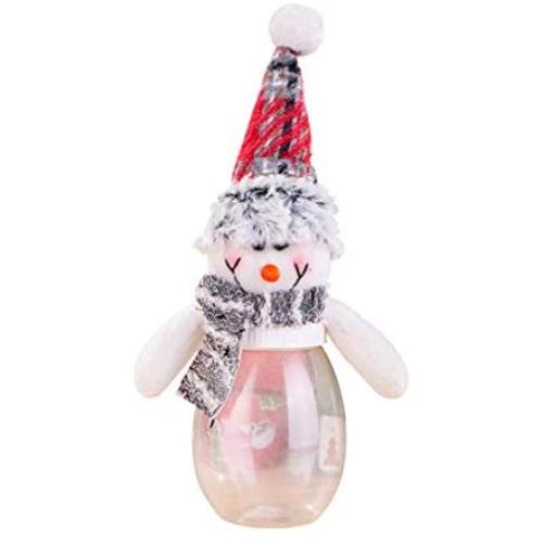 Vosarea Christmas Candy Gift Box Party Candy Sweet Jar Xmas Candy Gift Jar with Doll