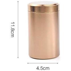 Nubstous Titanium Alloy Mini Tea Caddies Portable Sealed Cans Container Coffee