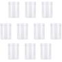 UPKOCH 10pcs Transparent Plastic Can Food Storage Container Sealed Jar with Lid for Coffee Bean Nuts (530ml)