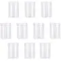 UPKOCH 10pcs Transparent Plastic Can Food Storage Container Sealed Jar with Lid for Coffee Bean Nuts (530ml)