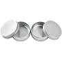 24 PCS 100ML 3.4oz Empty Metal Aluminum Tins Slip Slide Containers Jar Cans Box Bottle With Tight Screwtop For Cosmetic Make Up Sample Storage Lip Balm Eye Shadow Salves Powder Cream DIY Hand-made