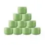 NANSHINE 10PCS Round Leak Proof Empty Plastic Cosmetic Jars Face Creams Bottle Sample Lotion Glitter Storage Container for Scrubs, Oils, Toner, Salves, Creams 50ml/g Green