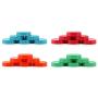 Cornucopia Colored Plastic Mason Jar Lids (Regular Mouth, 24-Pack, Unlined); Multicolored Economy Bundle of Standard Mason Jar Caps 70-450 Size, BPA-Free