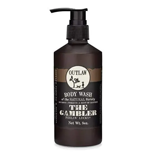 Savon pour le Corps Outlaw The Gambler - L'Arôme le Plus Chanceux - Whisky, Tabac Traditionnel et une Touche de Cuir - Pour Hommes ou Femmes - 236 ml Savon pour le Corps Outlaw The Gambler - L'Arôme le Plus Chanceux - Whisky, Tabac Traditionnel et une Touche de Cuir - Pour Hommes ou Femmes - 236 ml