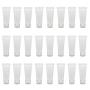 24PCS Refillable Empty Plastic Cosmetic Soft Tube Translucent Lotions Tube Shampoo Toothpate Bottles Facial Clean Jars Makeup Sample Packing Vials Hand Cream Container with Flip Cap (50ML/1.7OZ)