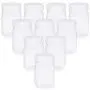 4 oz Kleine Kunststoff-Mason-Glasflasche im Quadrat mit Deckeln, 10er Pack, BPA-frei, lebensmittelecht