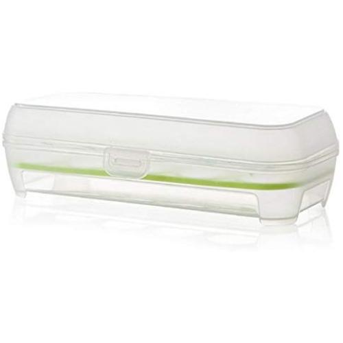 Coerni Sturdy Covered Eggs Holder - 10 Egg Tray, Clear (Green)