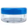 (Quantity: 25 Pieces) Beauticom 5G/5ML Round Clear Jars with BLUE Lids for Lotion, Creams, Toners, Lip Balms, Makeup Samples - BPA Free (Quantity: 25 Pieces) Beauticom 5G/5ML Round Clear Jars with BLUE Lids for Lotion, Creams, Toners, Lip Balms, Makeup Samples - BPA Free