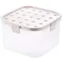 Tree House Square Plastic Storage Boxes, Food canisters with lid Regular Mouth Preserving Jars Sealed Crisper Pack of 2-A Tree House Square Plastic Storage Boxes, Food canisters with lid Regular Mouth Preserving Jars Sealed Crisper Pack of 2-A