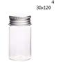 Transparent Small Glass Bottle with Cap Kitchen Glass Canister Snack Sugar Tea Storage Container Jar Bottle Kitchen Accessories,1
