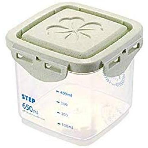 Stackable Plastic Food Storage Box Sealing Jar Household Storage Box Kitchen Fridge Noodle Grain Storage Food Container LPC8178 (650ML)